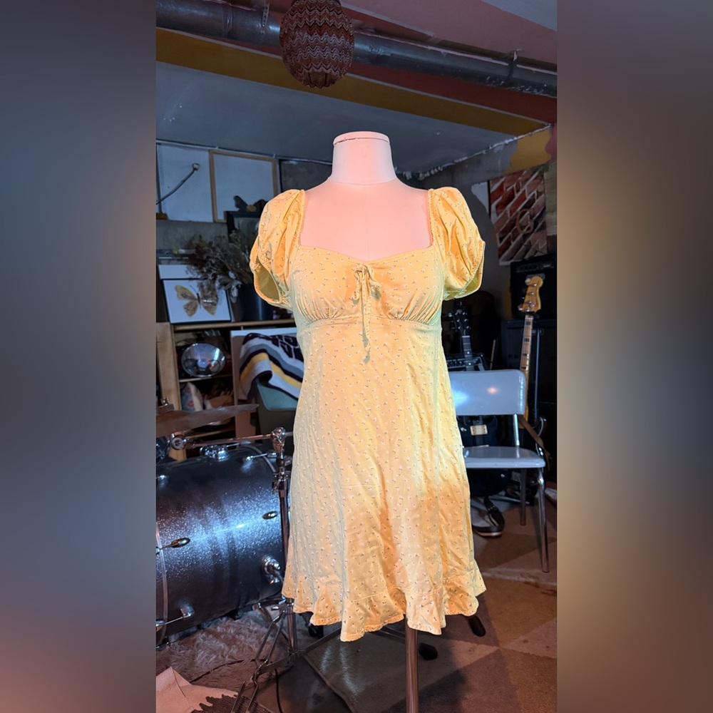 SO Yellow Floral Dress